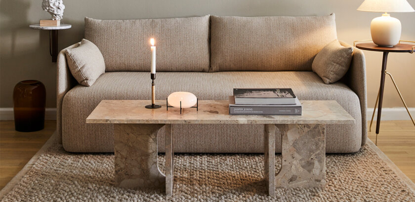 ANDROGYNE LOUNGE TABLE, KUNIS BRECCIA | The Room Living