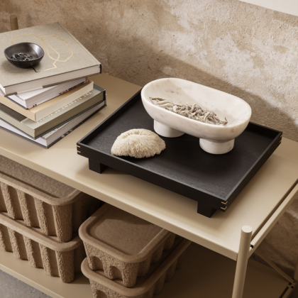 BON WOODEN TRAY – BLACK | The Room Living