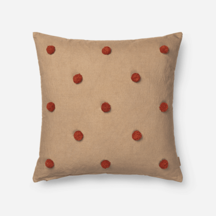 DOT TUFTED CUSHION – Camel | The Room Living